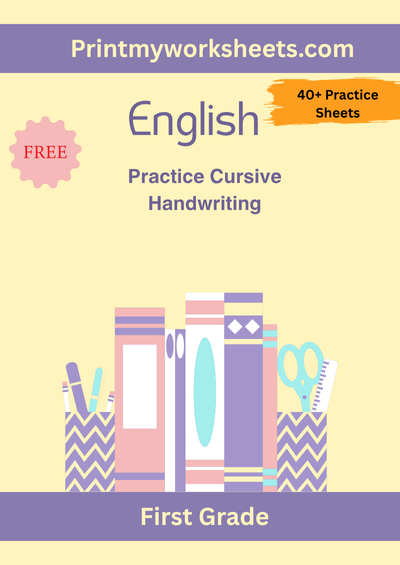 1st Grade Cursive Handwriting Practice Worksheet