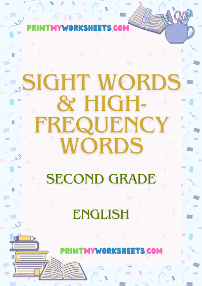 2nd Grade Sight Words and High-Frequency Words