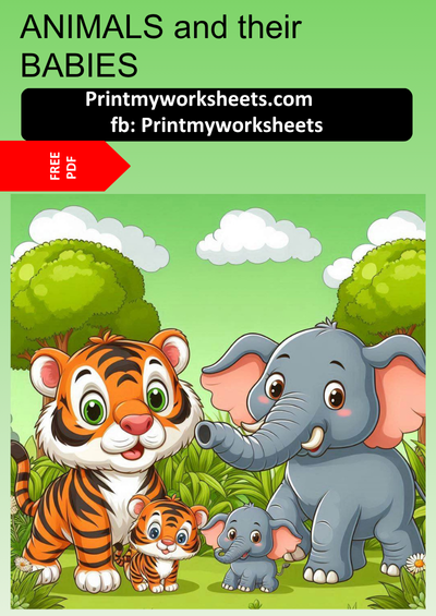 Animals and Their Babies Worksheet