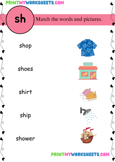 Digraphs Worksheet