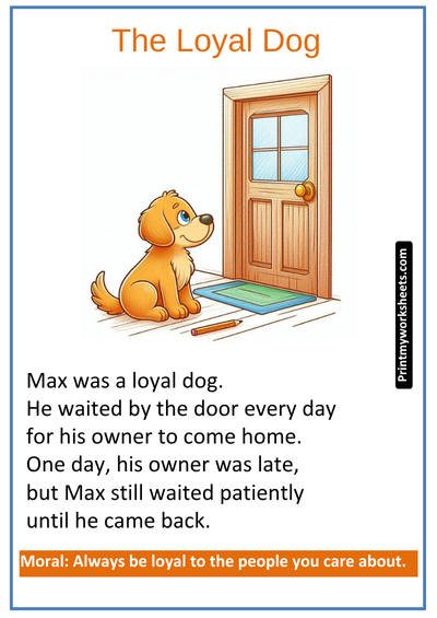 Story Reading Worksheet