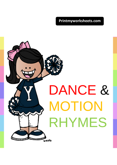 Dance and Motion Rhymes Worksheet