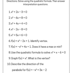 Advanced Algebra Worksheet 1