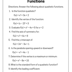 Advanced Algebra Worksheet 2