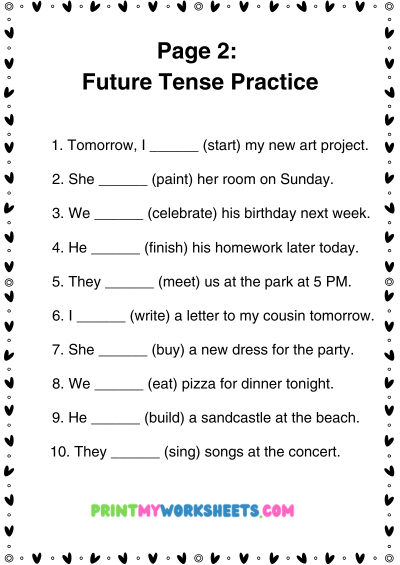 Advanced Future Tense