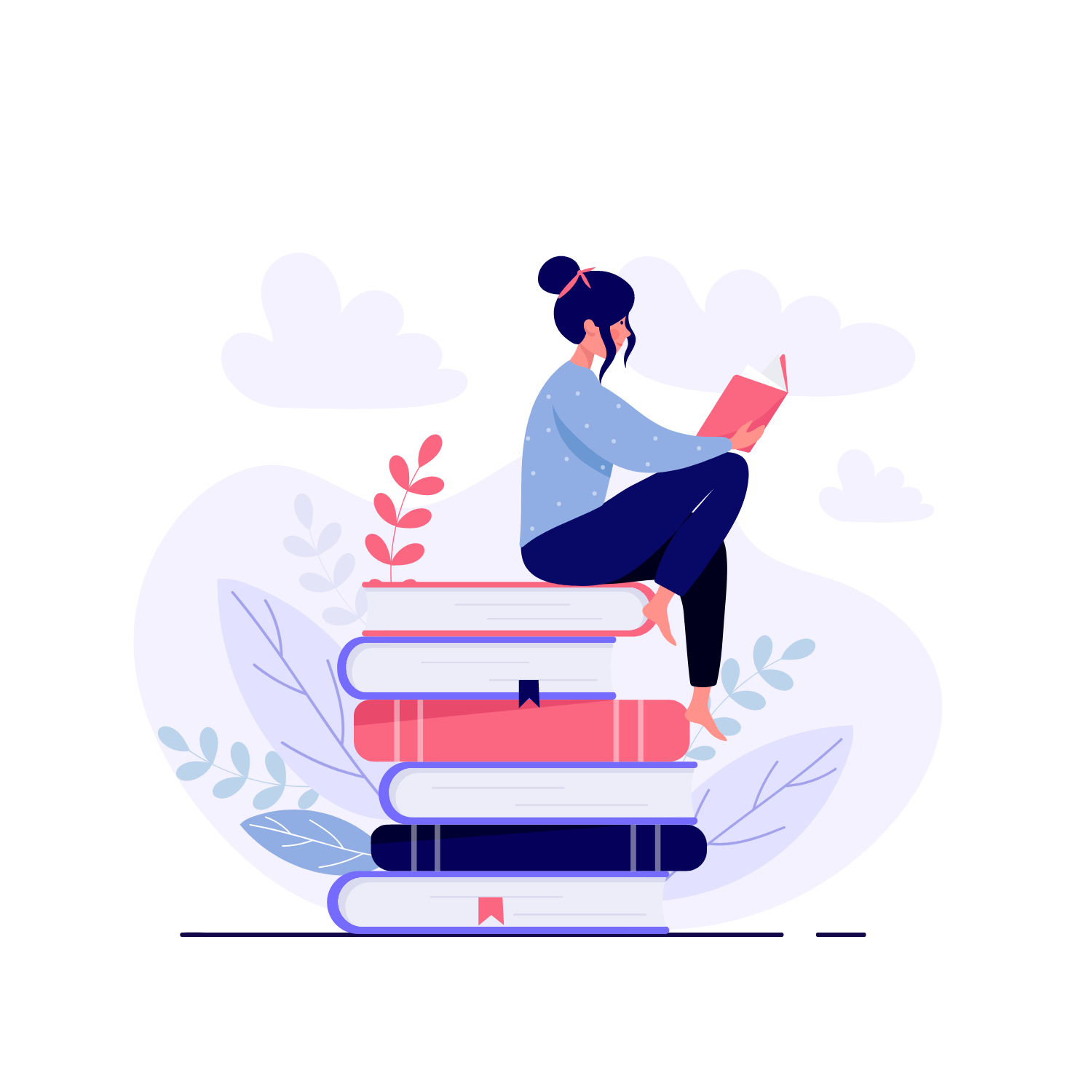 Woman Reading Books - Adult Learning Resources