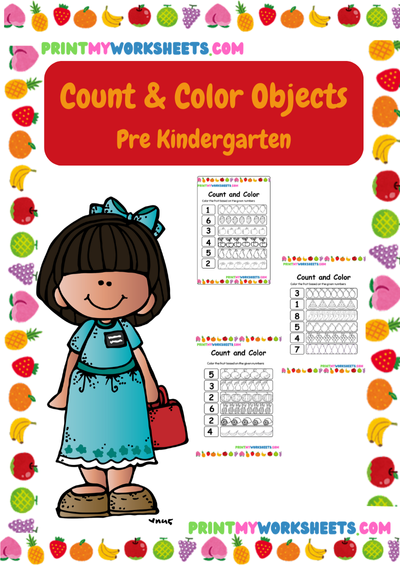 Counting Objects Color Activities