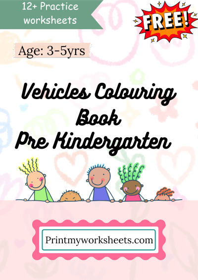 Free Vehicles Coloring Worksheet