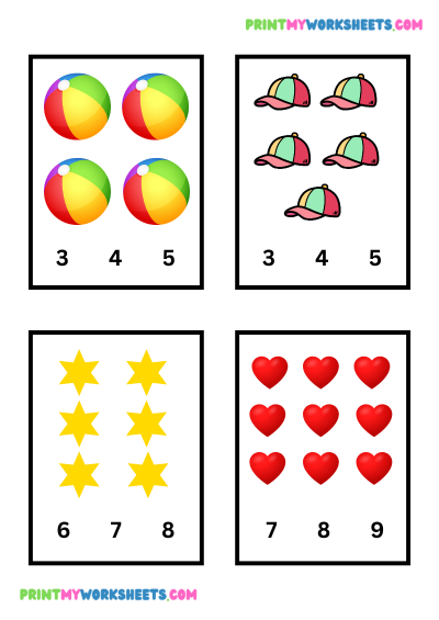 PreK Count and Circle Worksheet