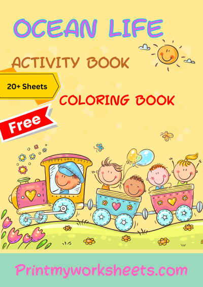 Kindergarten Ocean Life Coloring Worksheet